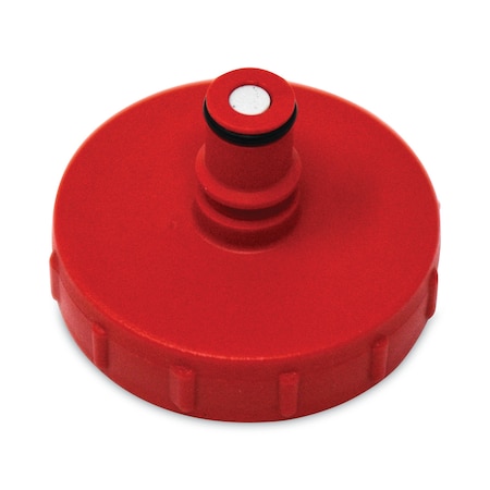 HYGEN PULSE Cleaning System Replacement Bottle Cap, Plastic, 2 In. Diameter X 1.75 In. H, Red